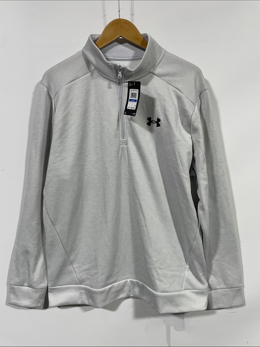 Under Armour Light Gray 1/4 Zip Pullover Hoodie